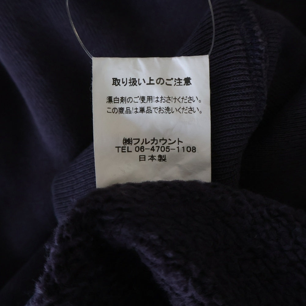 FULLCOUNT(フルカウント) 25AW FADING RAGLAN SLEEVE SWEATSHIRT フェード加工 ラグランスリーブ クルーネックスウェットトレーナー パープル 3769-1