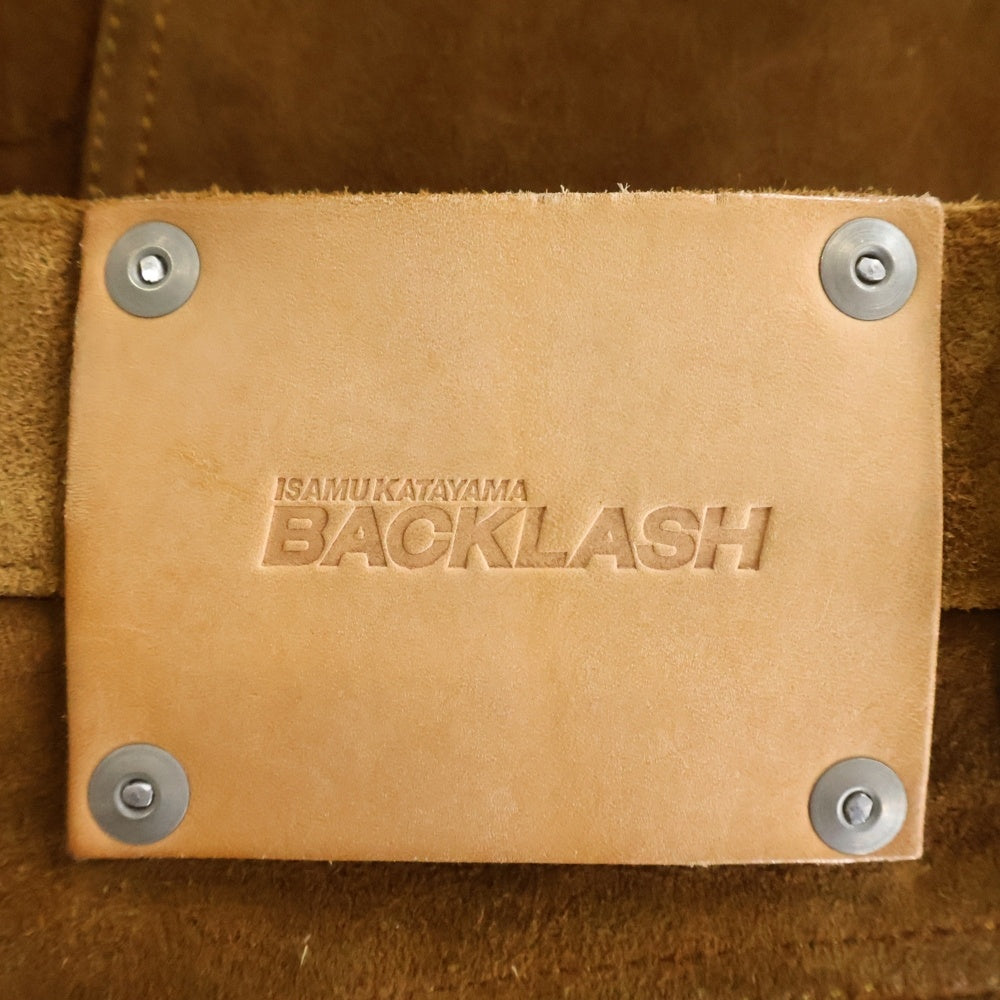 ISAMU KATAYAMA BACKLASH(イサムカタヤマバックラッシュ) ジャパンステアー ベロアスウェード コンビ鞣し ガーメントダイレザーパンツ 2128-01