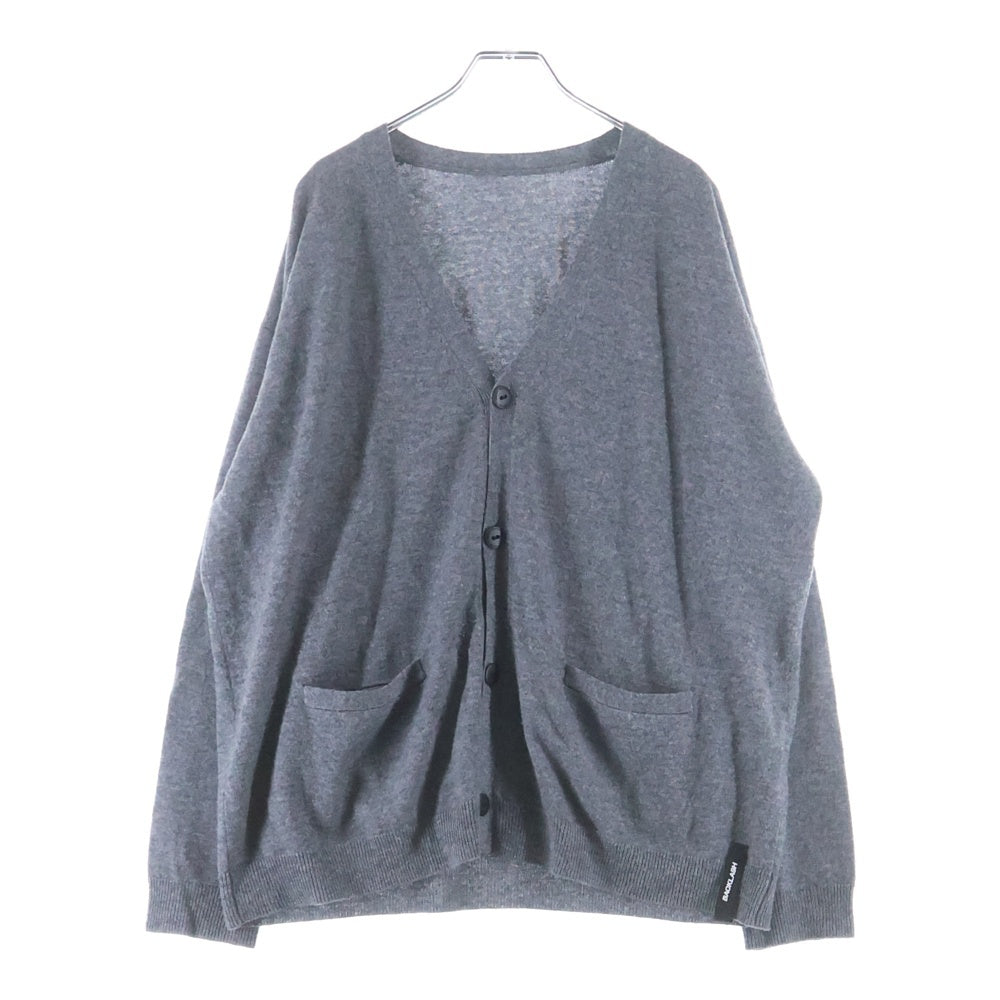 ISAMU KATAYAMA BACKLASH(イサムカタヤマバックラッシュ) CASHMERE/WOOL KNIT CARDIGAN カシミヤ混 ウールニットカーディガン グレー KN-774-02