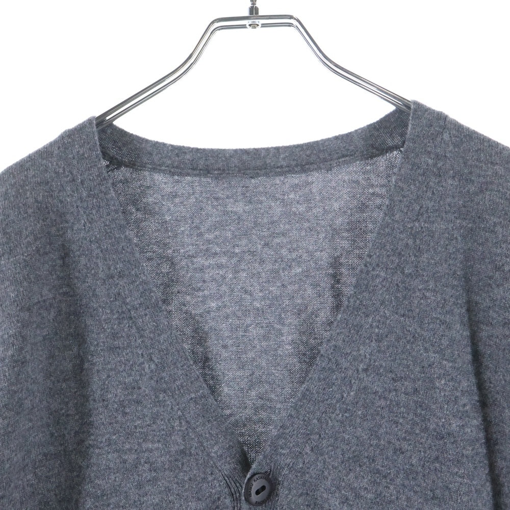ISAMU KATAYAMA BACKLASH(イサムカタヤマバックラッシュ) CASHMERE/WOOL KNIT CARDIGAN カシミヤ混 ウールニットカーディガン グレー KN-774-02