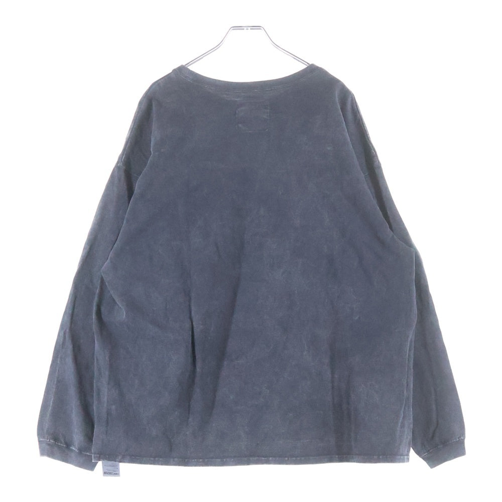 ISAMU KATAYAMA BACKLASH(イサムカタヤマバックラッシュ) L/S TEE 製品染め ロングスリーブカットソー 長袖Tシャツ グレー 2065-02