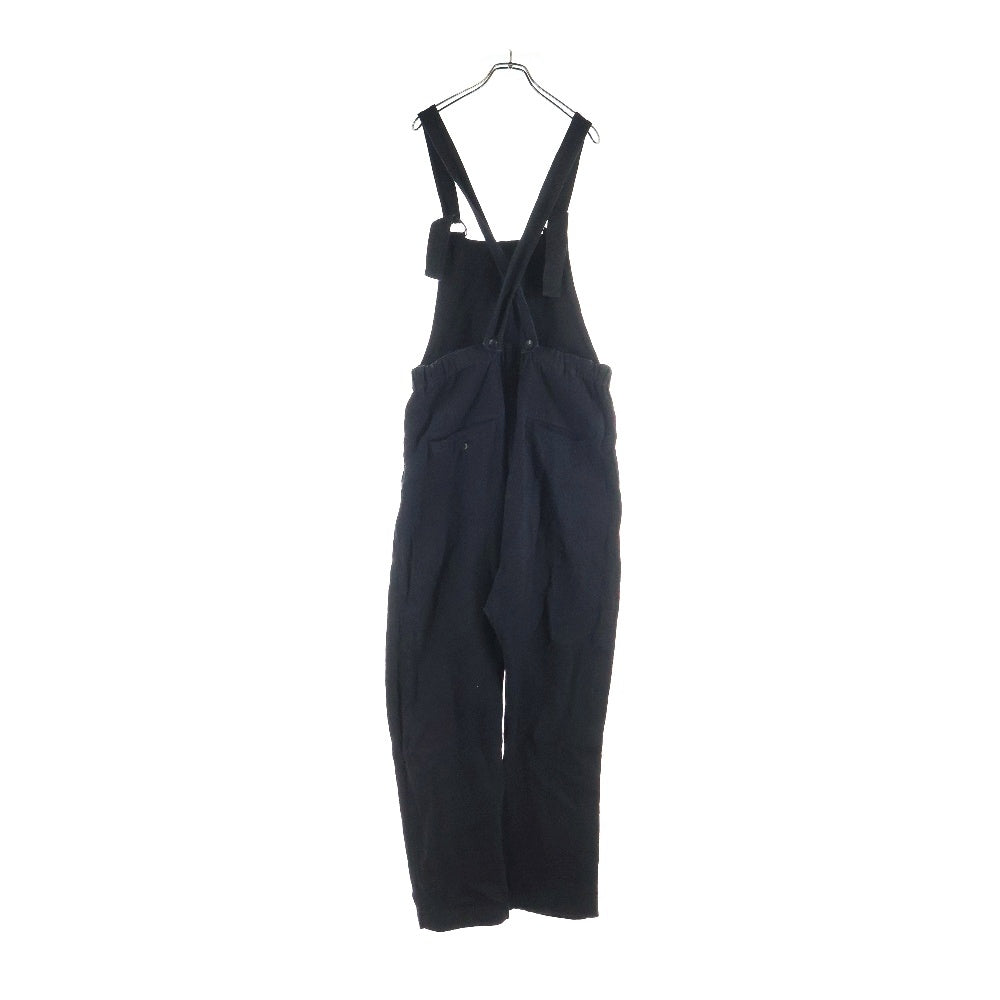 ISAMU KATAYAMA BACKLASH(イサムカタヤマバックラッシュ) 24SS LINEN OVERALLS リネンオーバーオール サロペット ブラック 2112-03