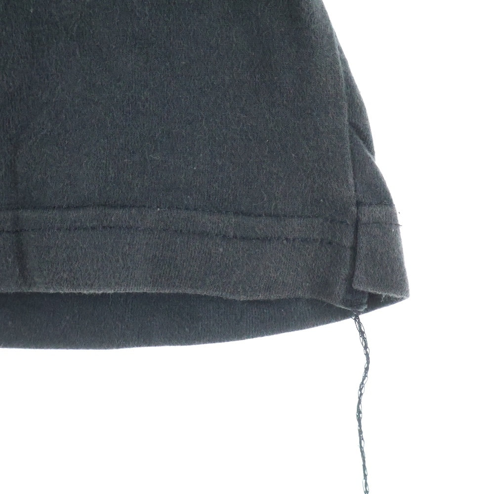 VETEMENTS(ヴェトモン) ×Hanes STAFF T-SHORT ヘインズ スタッフ 再構築 クルーネック半袖Tシャツ カットソー ブラック MSS17HA2