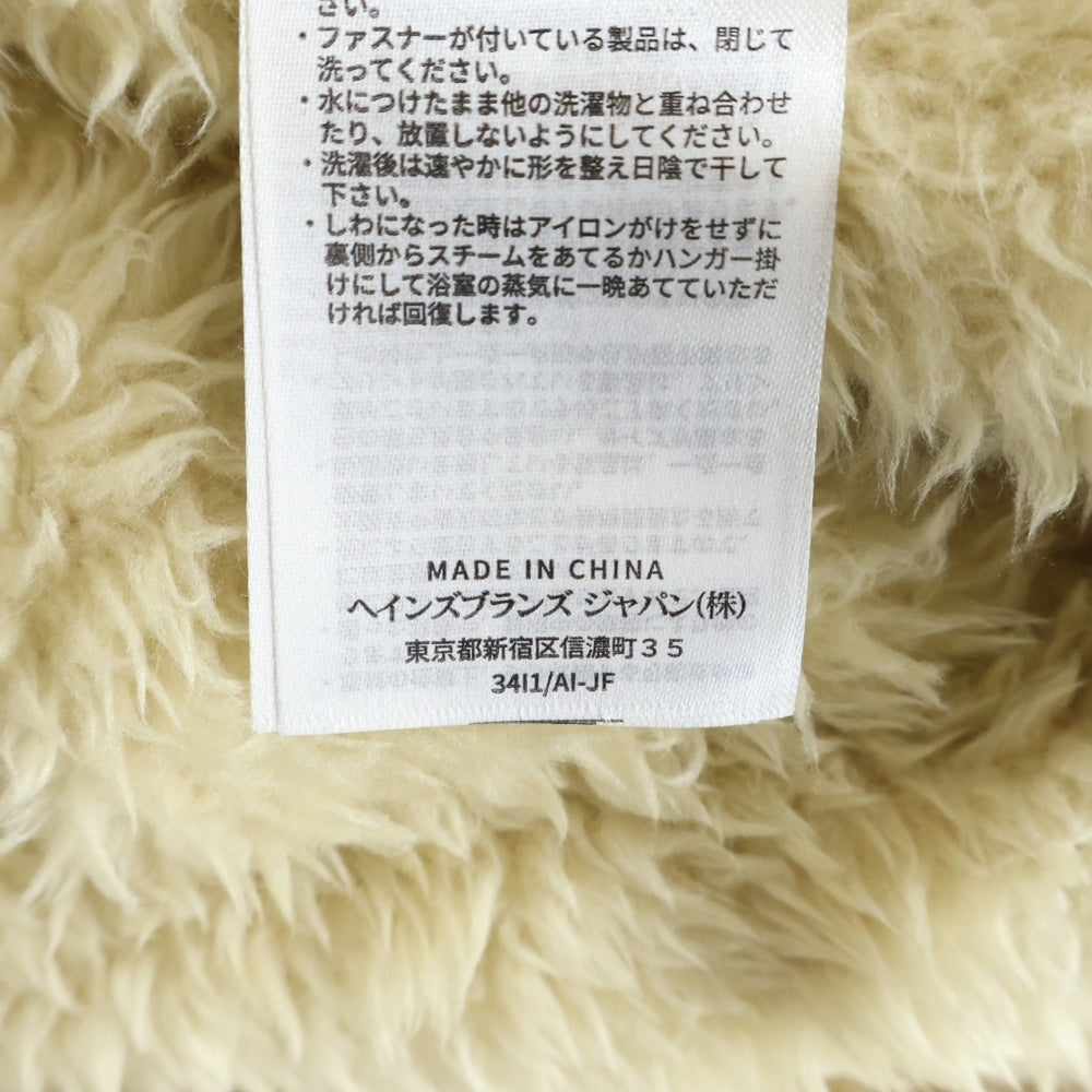 CHAMPION(チャンピオン) スナップボタン ポリエステル フリースジャケット ベージュ CWSQ617