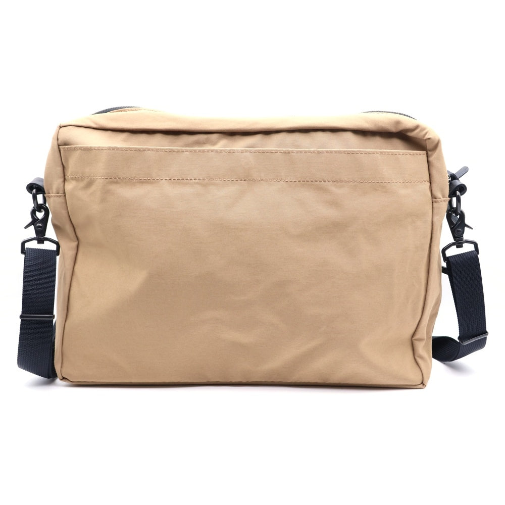 NO BRAND(ノーブランド) STANDARD SUPPLY スタンダードサプライ コットンナイロン スクエア ショルダーバッグ ベージュ