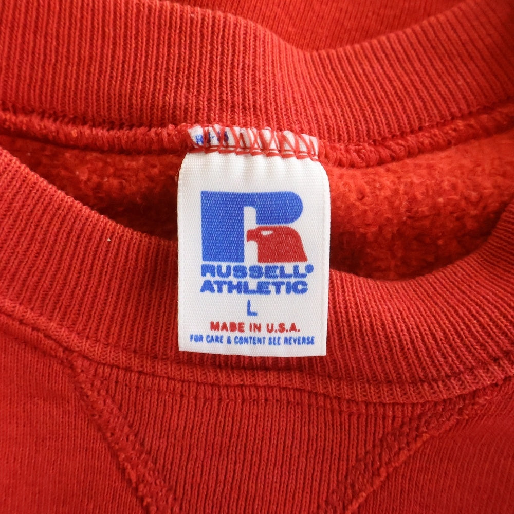 RUSSELL ATHLETIC(ラッセルアスレチック) USA製 Vガゼット 無地 クルー