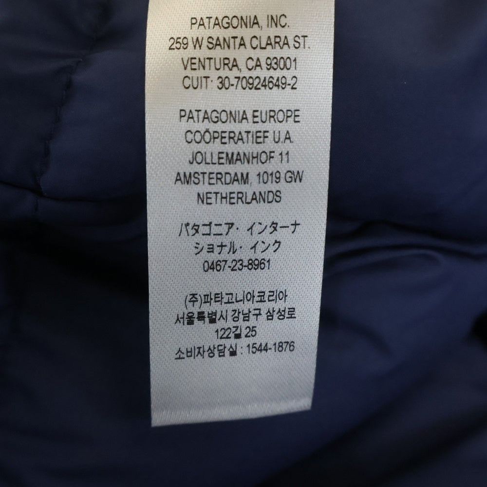 PATAGONIA(パタゴニア) 24AW REVERSIBLE SILENT DOWN JACKET ロゴパッチ リバーシブル サイレント ジップアップ ダウンジャケット ネイビー STY20670FA24
