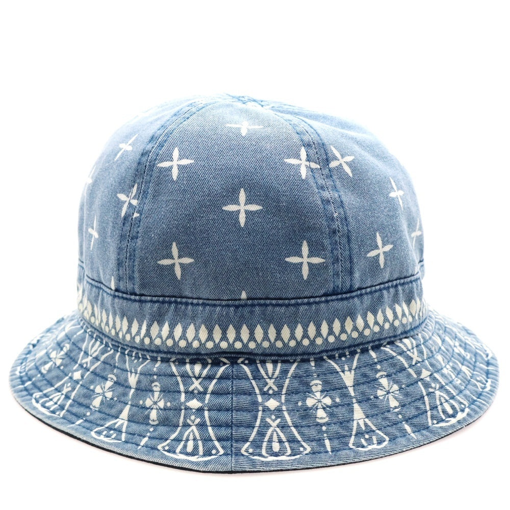 CHALLENGER(チャレンジャー) 20AW デニム バンダナ柄 リバーシブル バケットハット 帽子 バケハ インディゴ