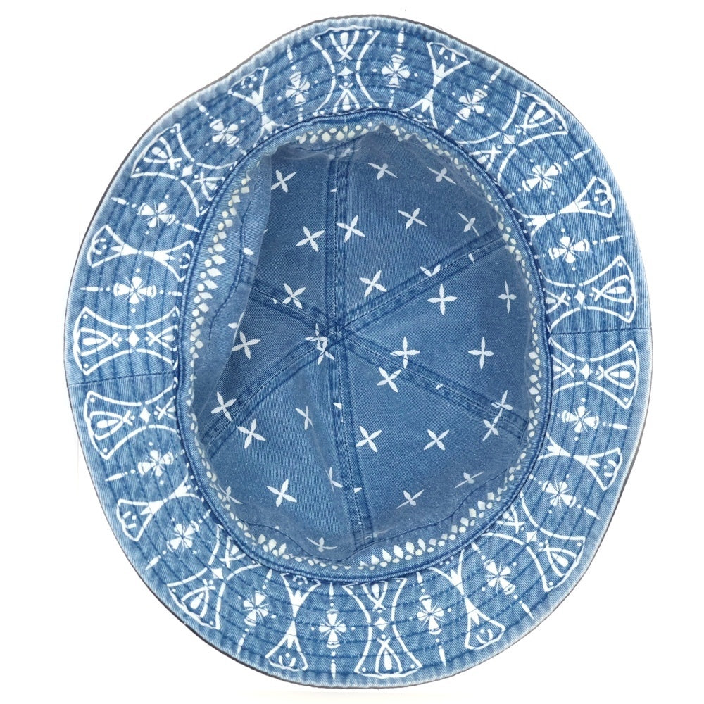 CHALLENGER(チャレンジャー) 20AW デニム バンダナ柄 リバーシブル バケットハット 帽子 バケハ インディゴ