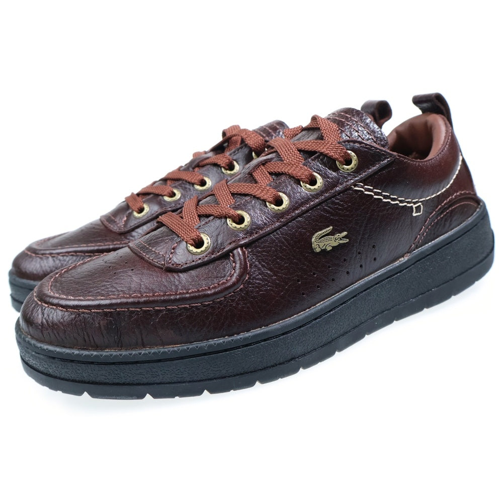 LACOSTE(ラコステ) UMPIRE 125 3 CMA アンパイア レザーローカットスニーカー ブラウン US9/26.5cm 49CMA0001