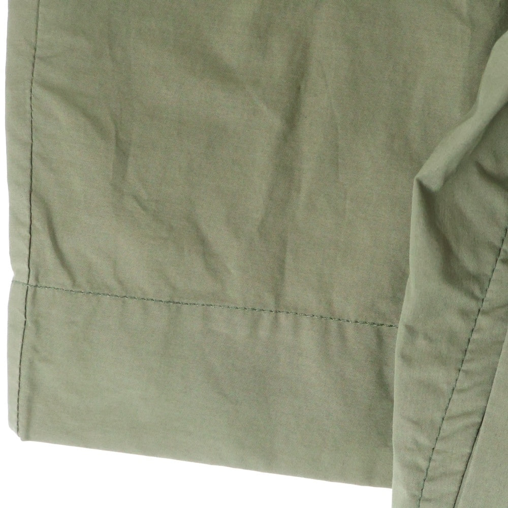 GANNI(ガニー) オーガニックコットン ノーカラー トレンチコート レディース カーキ