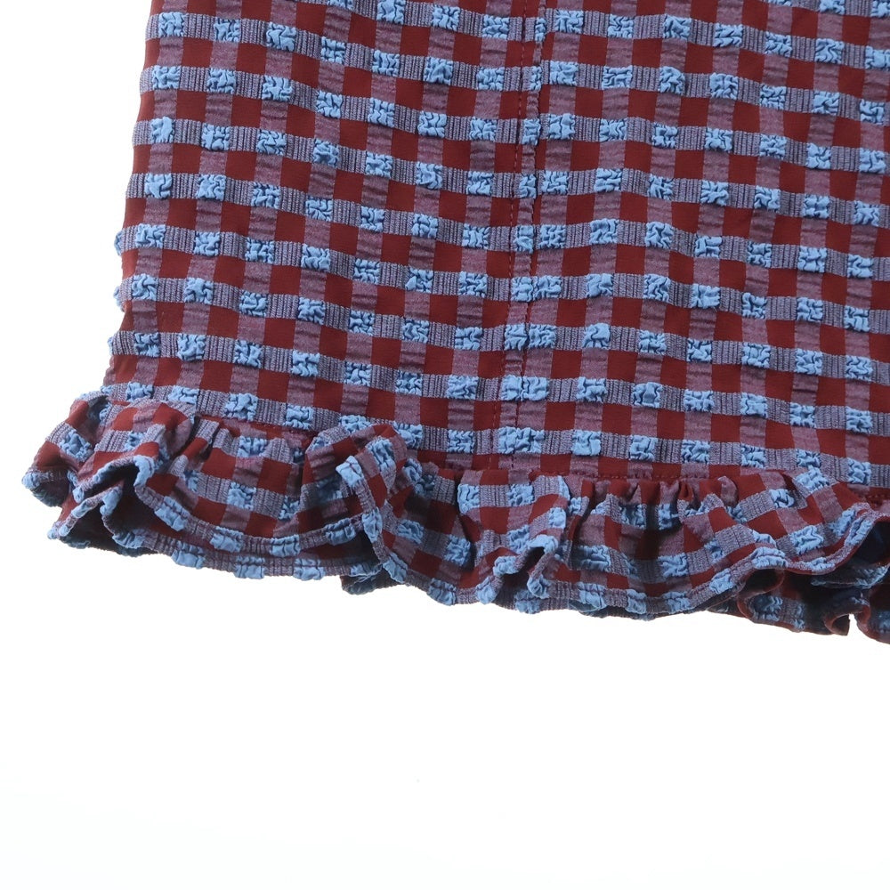 GANNI(ガニー) Gingham Check Pants ギンガムチェック サイドジップ