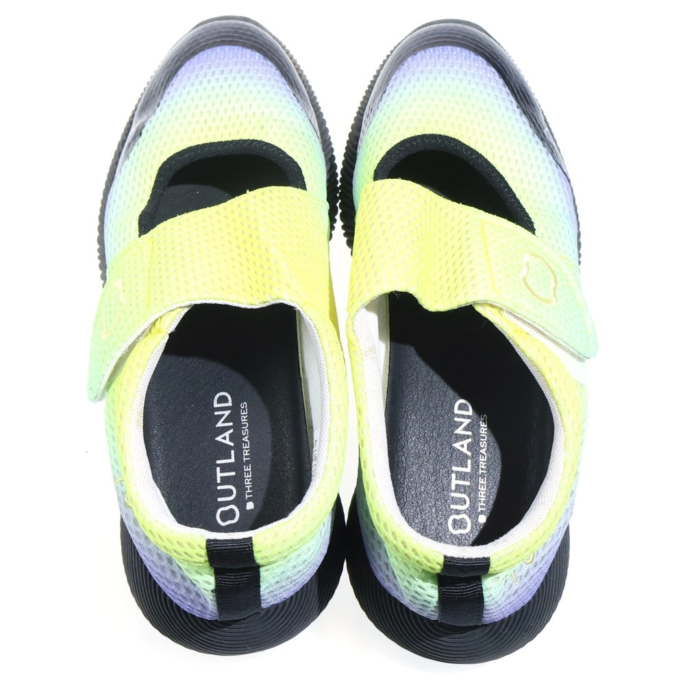 NO BRAND(ノーブランド) OUTLAND アウトランド RECOVERY SHOES SHORE GRADATION リカバリーシューズ ショアーグラデーション サンダル イエロー