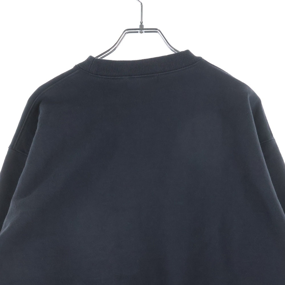 CABARET POVAL(キャバレーポバール) Frost Fade PH Logo Crewneck フェード加工 クルーネックスウェット トレーナー ブラック