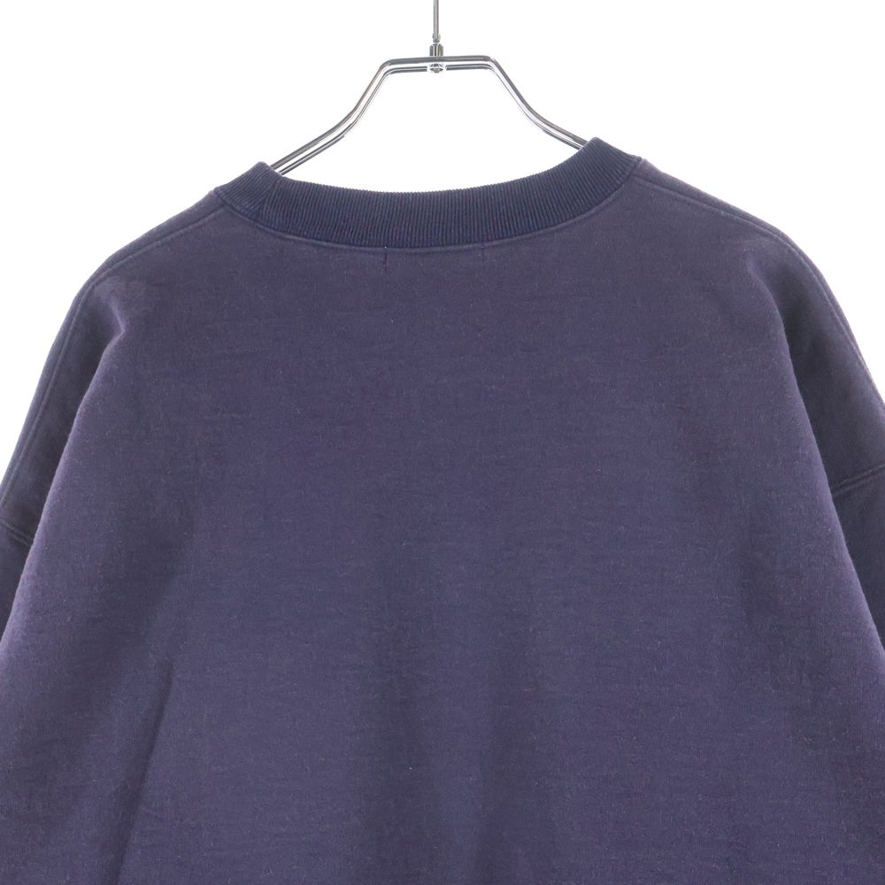 CABARET POVAL(キャバレーポバール) Frost Fade PH Logo Crewneck フェード加工 クルーネックスウェット トレーナー ネイビー