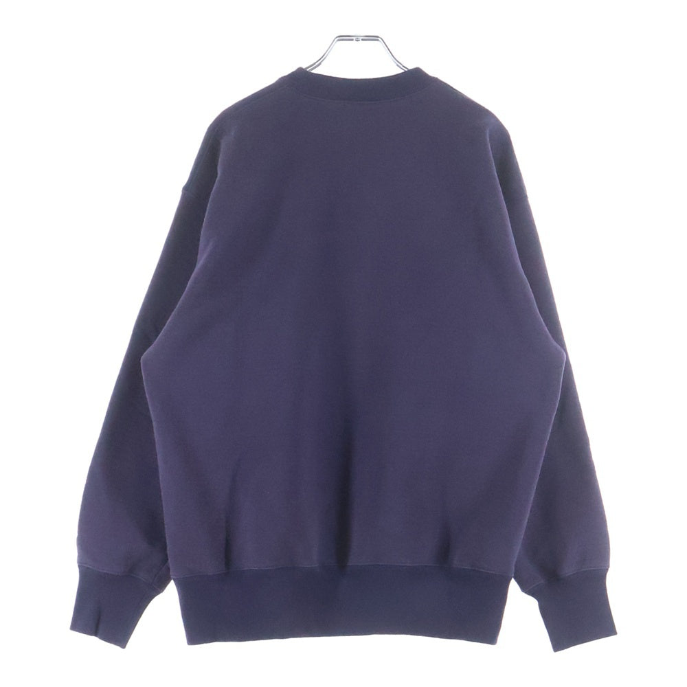 CABARET POVAL(キャバレーポバール) Frost Fade PH Logo Crewneck フェード加工 クルーネックスウェット トレーナー ネイビー