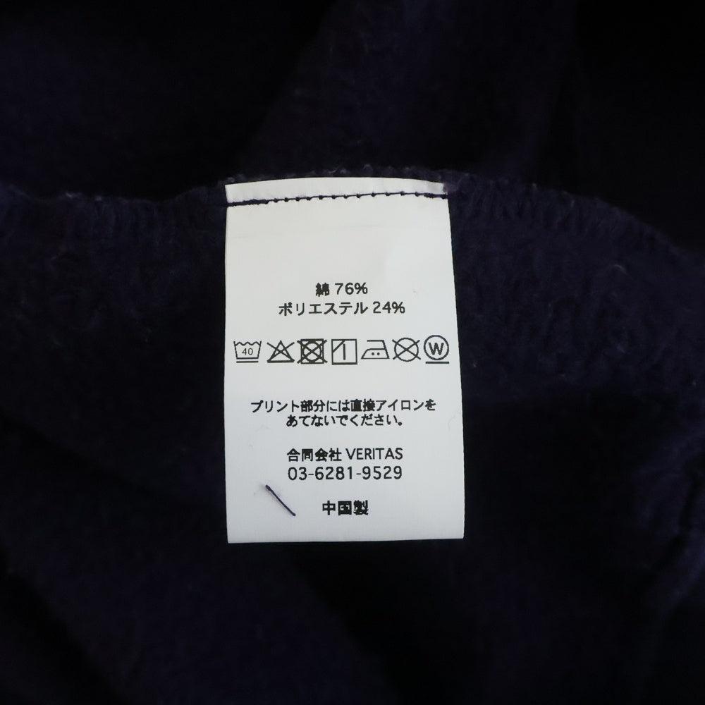 CABARET POVAL(キャバレーポバール) Frost Fade PH Logo Crewneck フェード加工 クルーネックスウェット トレーナー ネイビー