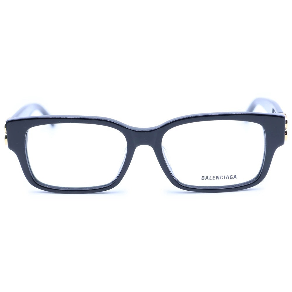 BALENCIAGA(バレンシアガ) ロゴヒンジ ウェリントン サングラス アイウェア ブラック/ゴールド 54□16-140 BB0105O