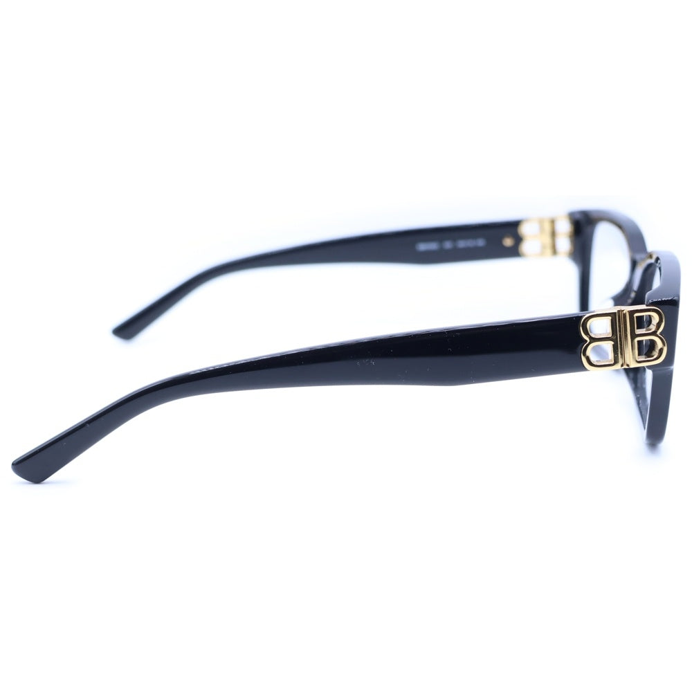 BALENCIAGA(バレンシアガ) ロゴヒンジ ウェリントン サングラス アイウェア ブラック/ゴールド 54□16-140 BB0105O