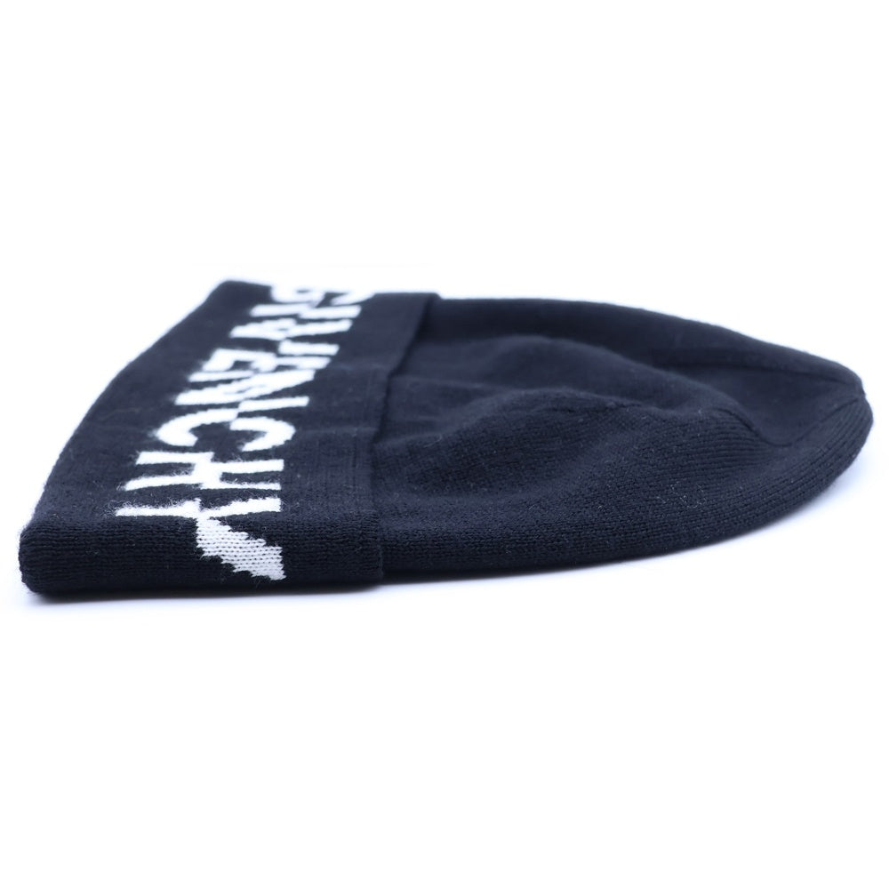 GIVENCHY(ジバンシィ) ロゴウールニットキャップ ビーニー ブラック