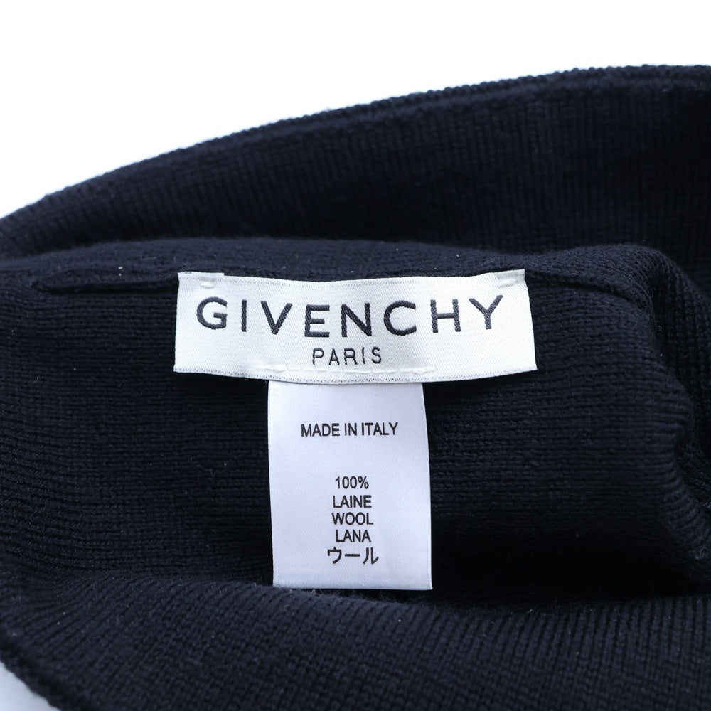 GIVENCHY(ジバンシィ) ロゴウールニットキャップ ビーニー ブラック