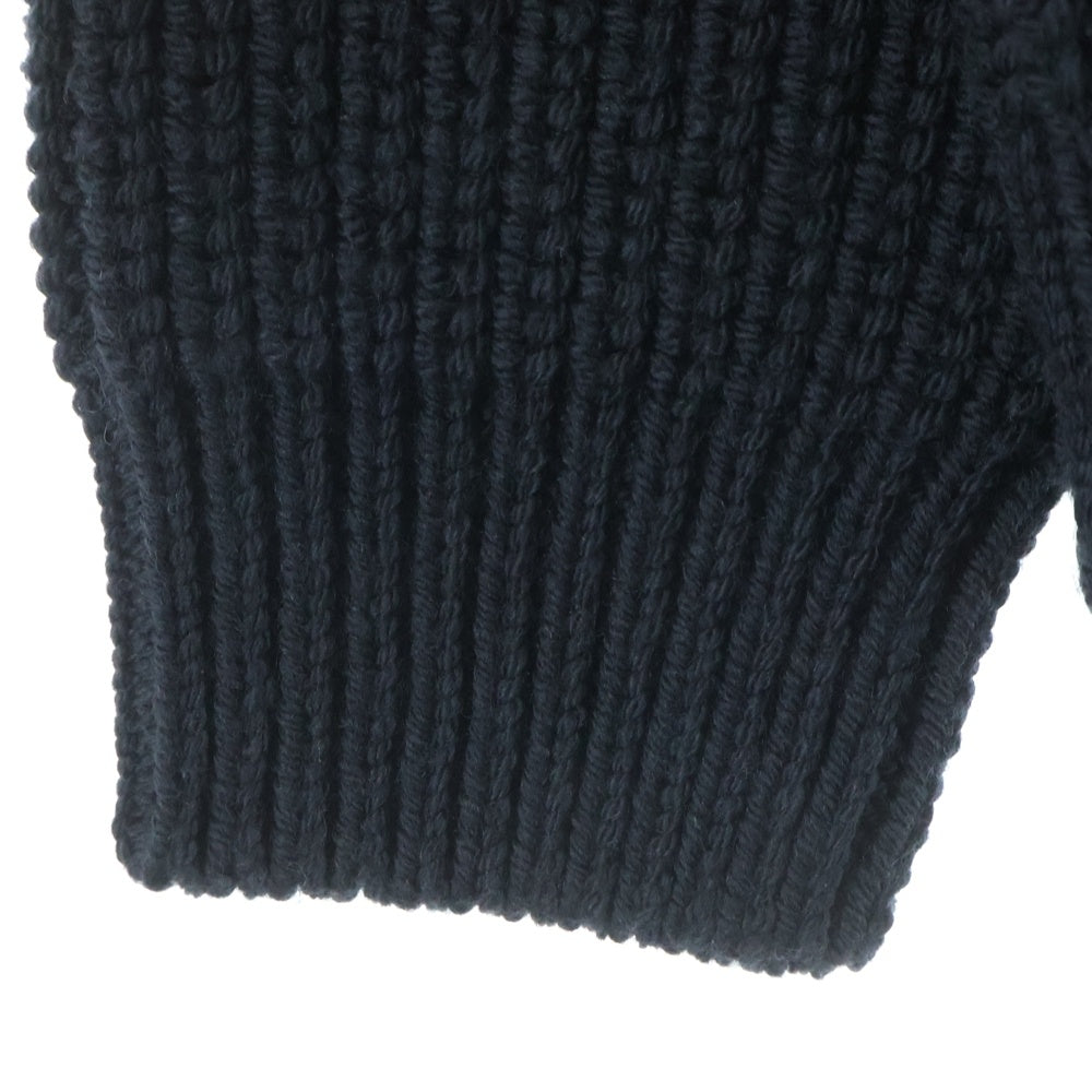 MONCLER(モンクレール) 23AW ×PHARRELL WILLIAMS CICLISTA TRICOT ファレルウィリアムズ チクリスタ トリコ ハーフジップアップ ニット セーター ブラック I209R9F00001 M1172