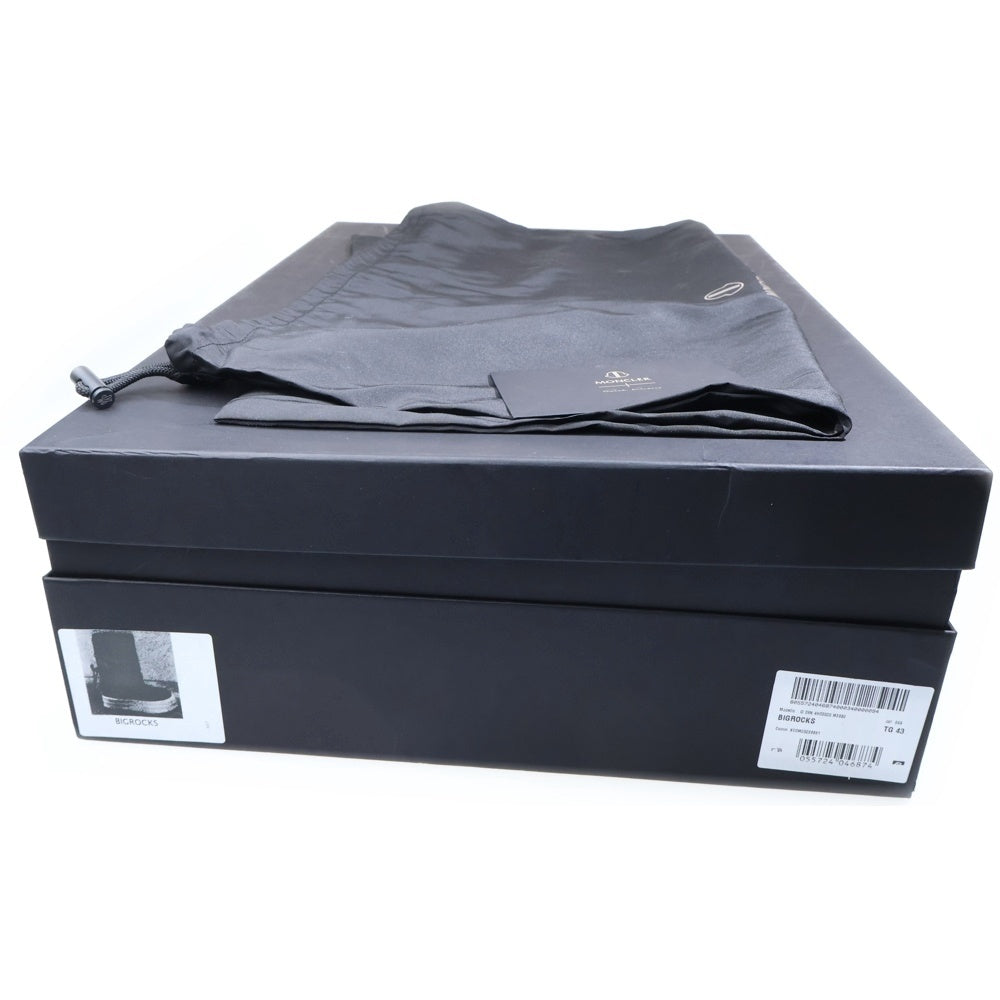 Rick Owens(リックオウエンス) 23AW×BIGROCKS モンクレール ビックロックス ロゴデザイン プラットフォーム ブーツ ブラック MU02C4H20M3863