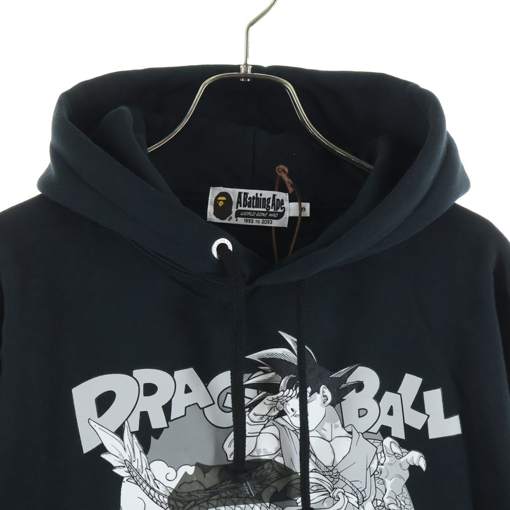 A BATHING APE(アベイシングエイプ) ×DRAGON BALL Z ドラゴンボールゼット フロントデザイン フーデッド スウェット パーカー ブラック 1I23114906