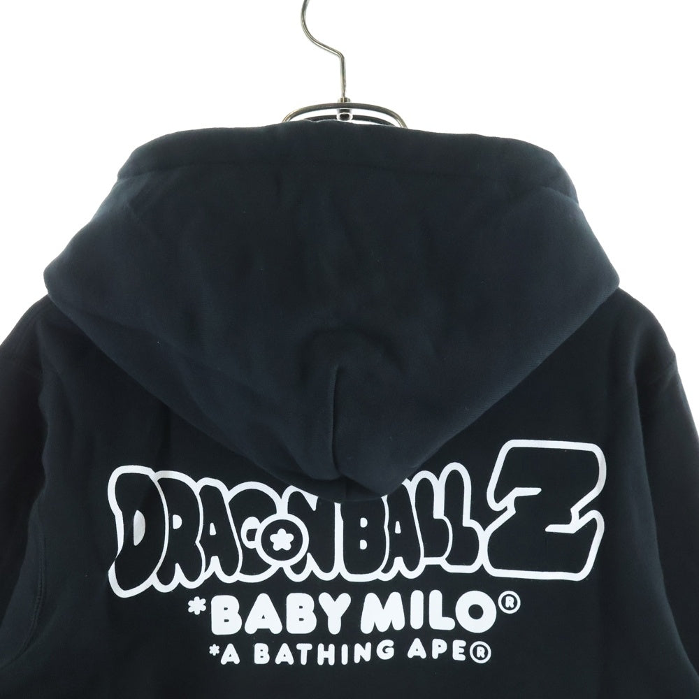 A BATHING APE(アベイシングエイプ) ×DRAGON BALL Z ドラゴンボールゼット フロントデザイン フーデッド スウェット パーカー ブラック 1I23114906