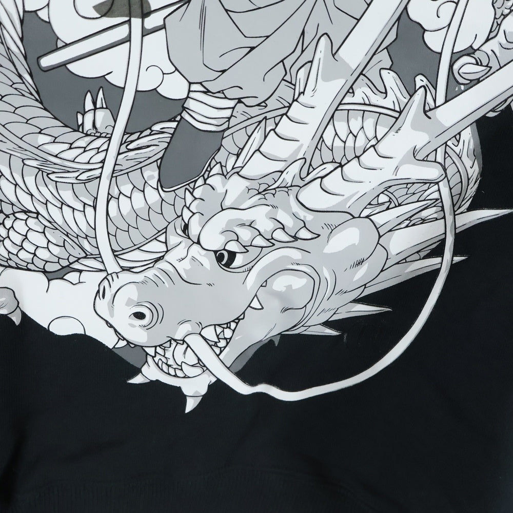 A BATHING APE(アベイシングエイプ) ×DRAGON BALL Z ドラゴンボールゼット フロントデザイン フーデッド スウェット パーカー ブラック 1I23114906