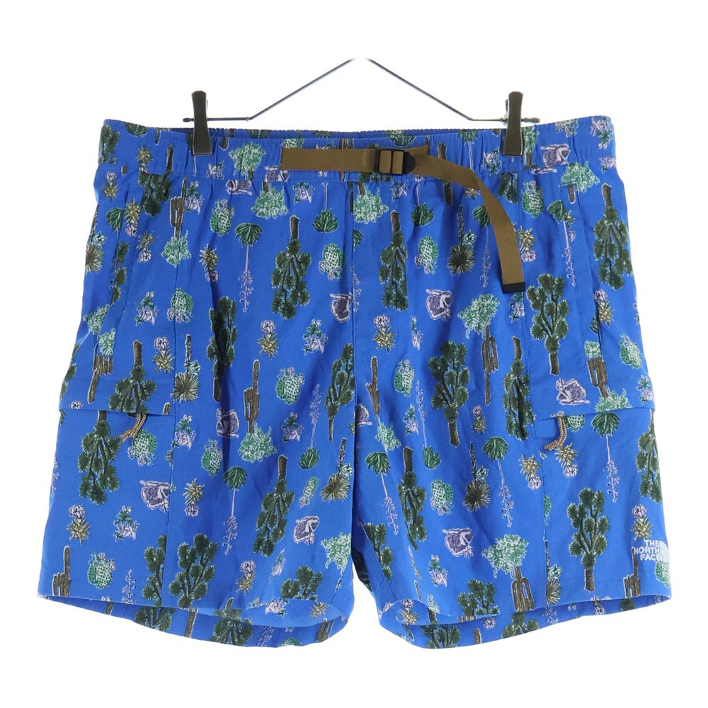 THE NORTH FACE(ザノースフェイス) 総柄 イージーハーフパンツ ショーツ ブルー NF0A55V8