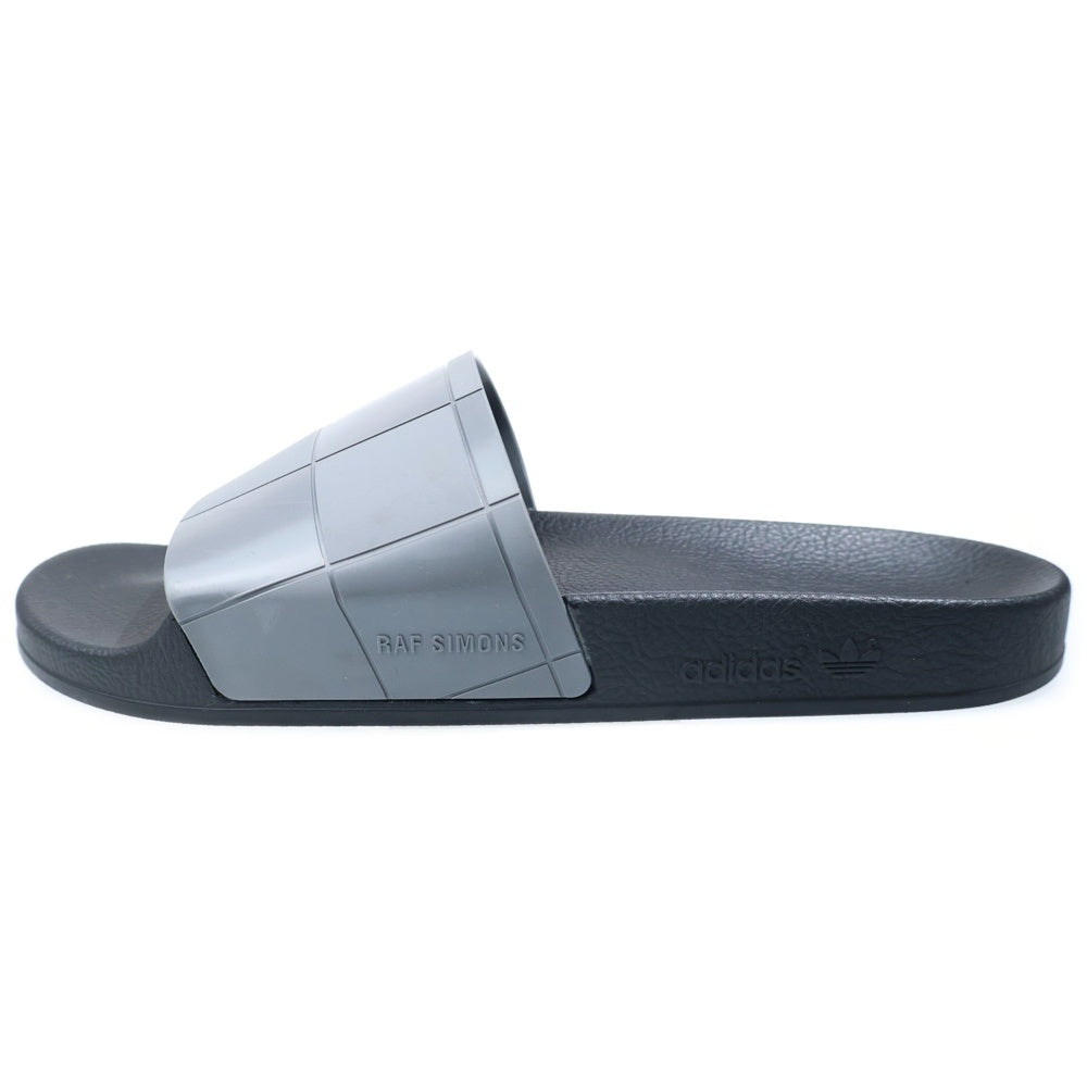 RAF SIMONS(ラフシモンズ) ×ADIDAS ADILETTE CHECKERBOARD アディダス アディレッタ チェッカーボード シャワーサンダル ブラック/グレー B22525
