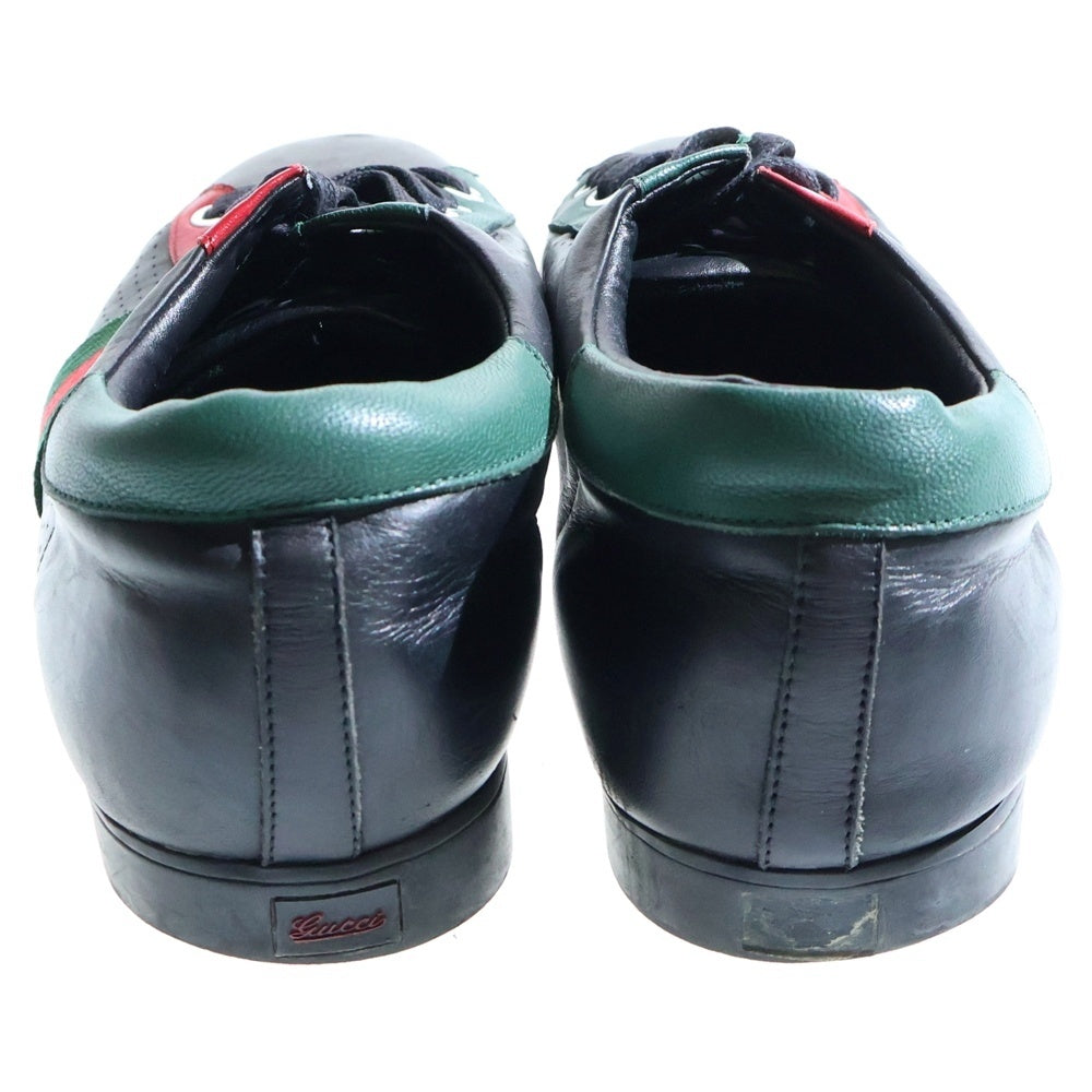 GUCCI(グッチ) シェリーライン レザーローカットスニーカー ブラック 192713
