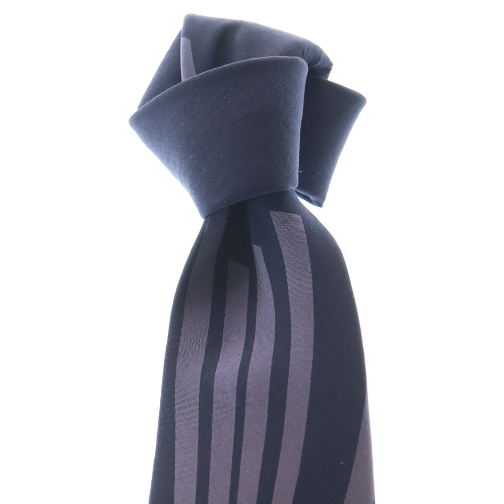 BALENCIAGA(バレンシアガ) 総柄 シルク ネクタイ ネイビー