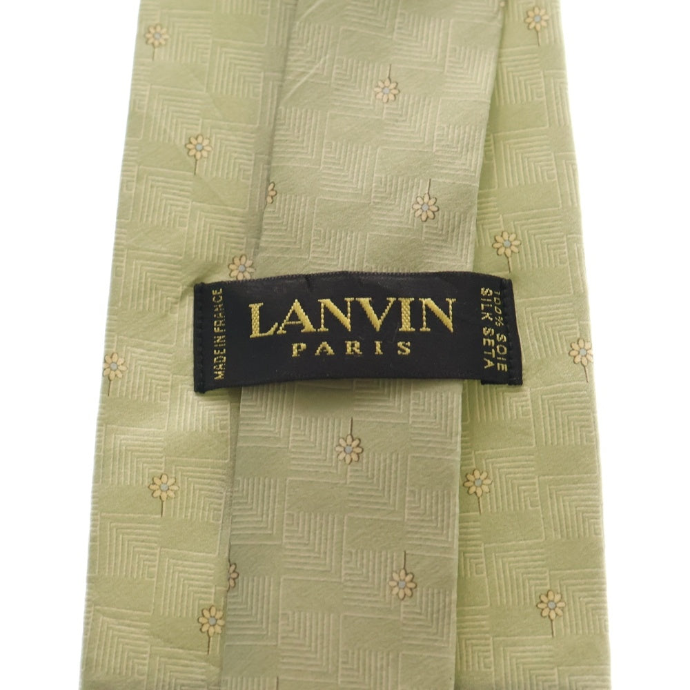 LANVIN(ランバン) 花柄 シルク ネクタイ グリーン