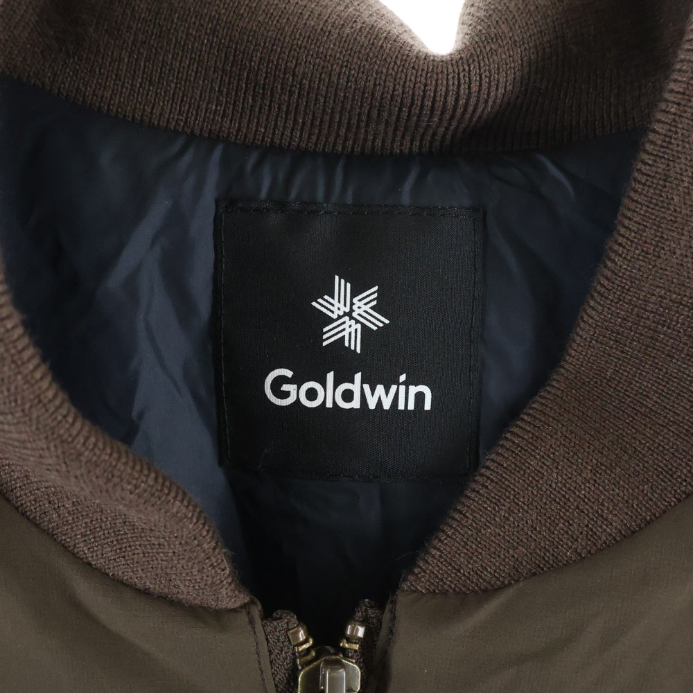 GOLDWIN(ゴールドウィン) ノーカラー ジップアップ 中綿ナイロンコート ブラウン GL20500PB