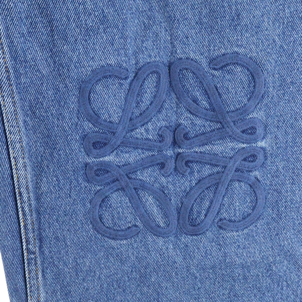 LOEWE(ロエベ) ANAGRAM BAGGY JEANS アナグラム バギー ジップフライデニムパンツ ジーンズ インディゴ S359Y11XEC
