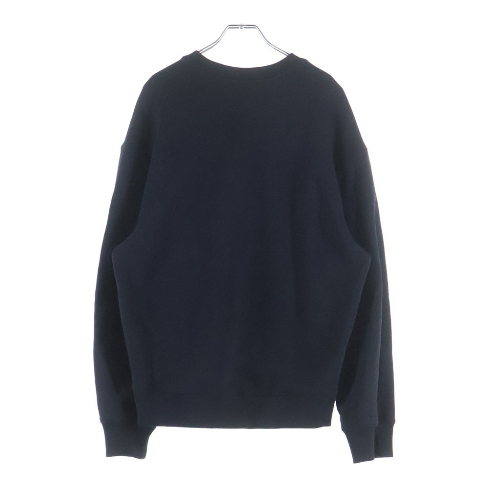 MAISON KITSUNE(メゾンキツネ) 25AW スタンディング フォックス コンフォート クルーネックスウェットトレーナー ブラック PM00311KM0341