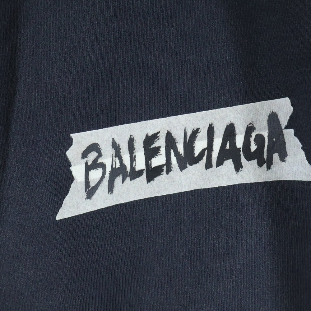 BALENCIAGA(バレンシアガ) 26SS MASKING TAPE BAGGY PANTS マスキング テープ バギー イージースウェットパンツ ブラック 846917 TTVL8