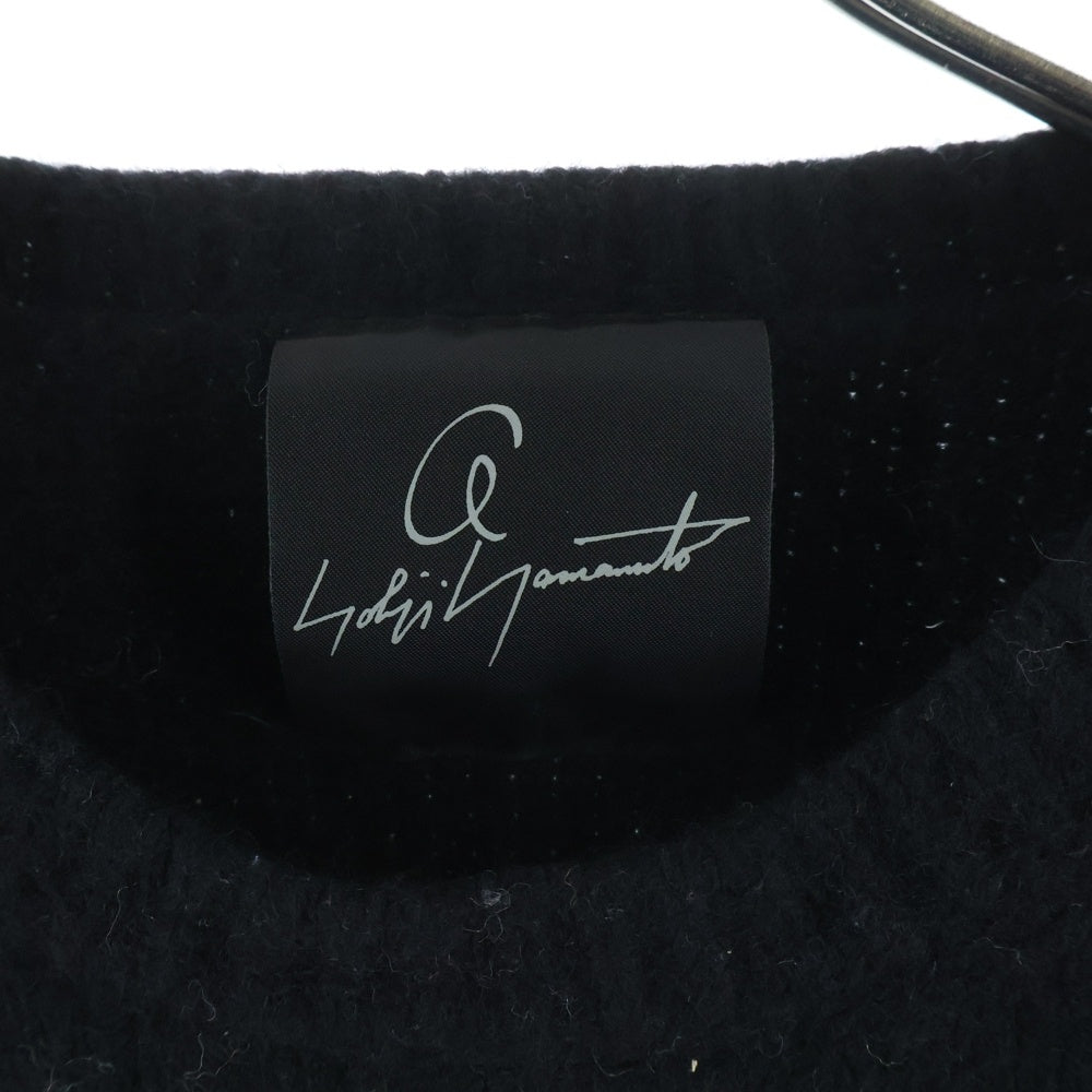 Yohji Yamamoto POUR HOMME(ヨウジヤマモト プールオム) 19AW ×YUUKA ASAKURA INTARSIA KNIT SWEATER 朝倉優佳 スカルグラフィック プルオーバー インターシャニット セーター ブラック HC-K32-992