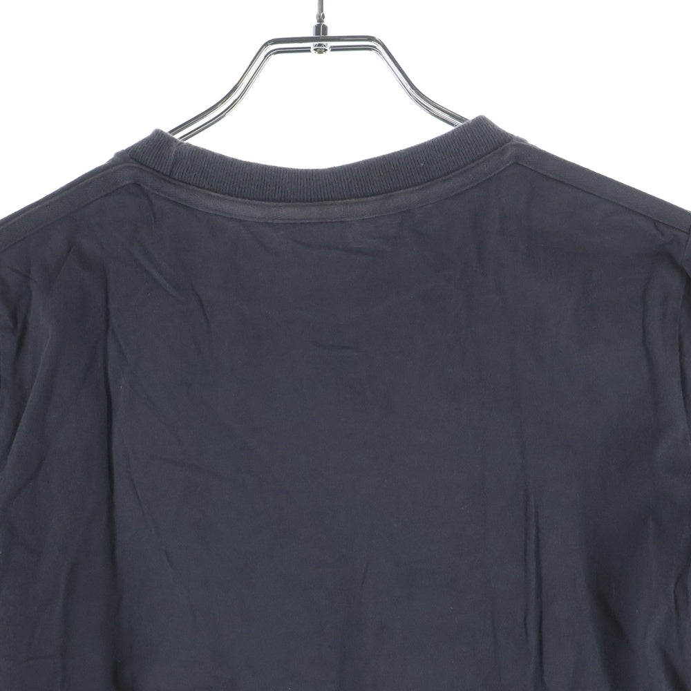 DIESEL(ディーゼル) 90-00S グラフィックプリント クルーネック コットン 半袖Tシャツ カットソー チャコールグレー レディース