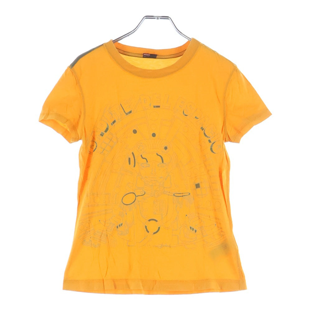 DIESEL(ディーゼル) 90-00S CADETE DEL ESPACIO グラフィックプリント クルーネック 半袖Tシャツ カットソー オレンジ レディース