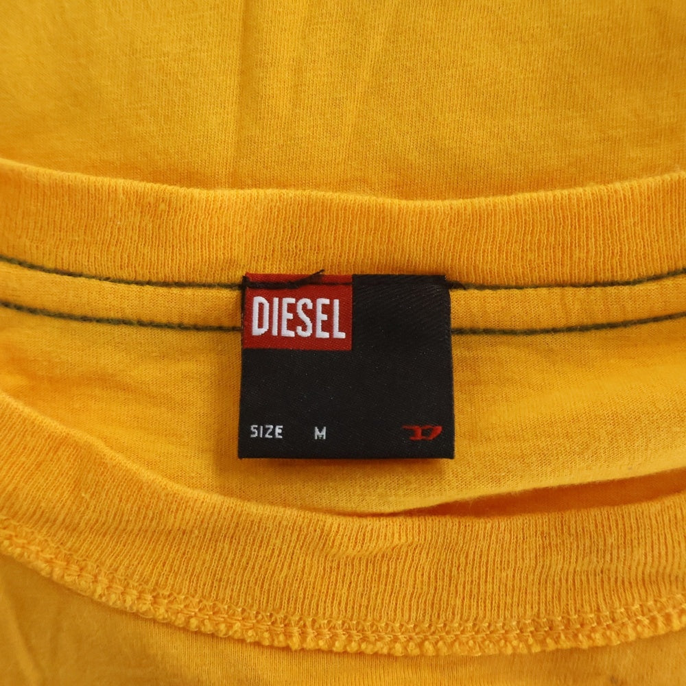 DIESEL(ディーゼル) 90-00S CADETE DEL ESPACIO グラフィックプリント クルーネック 半袖Tシャツ カットソー オレンジ レディース