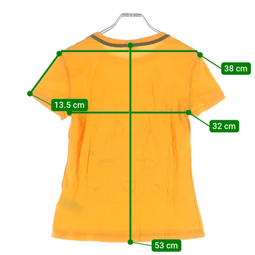 DIESEL(ディーゼル) 90-00S CADETE DEL ESPACIO グラフィックプリント クルーネック 半袖Tシャツ カットソー オレンジ レディース