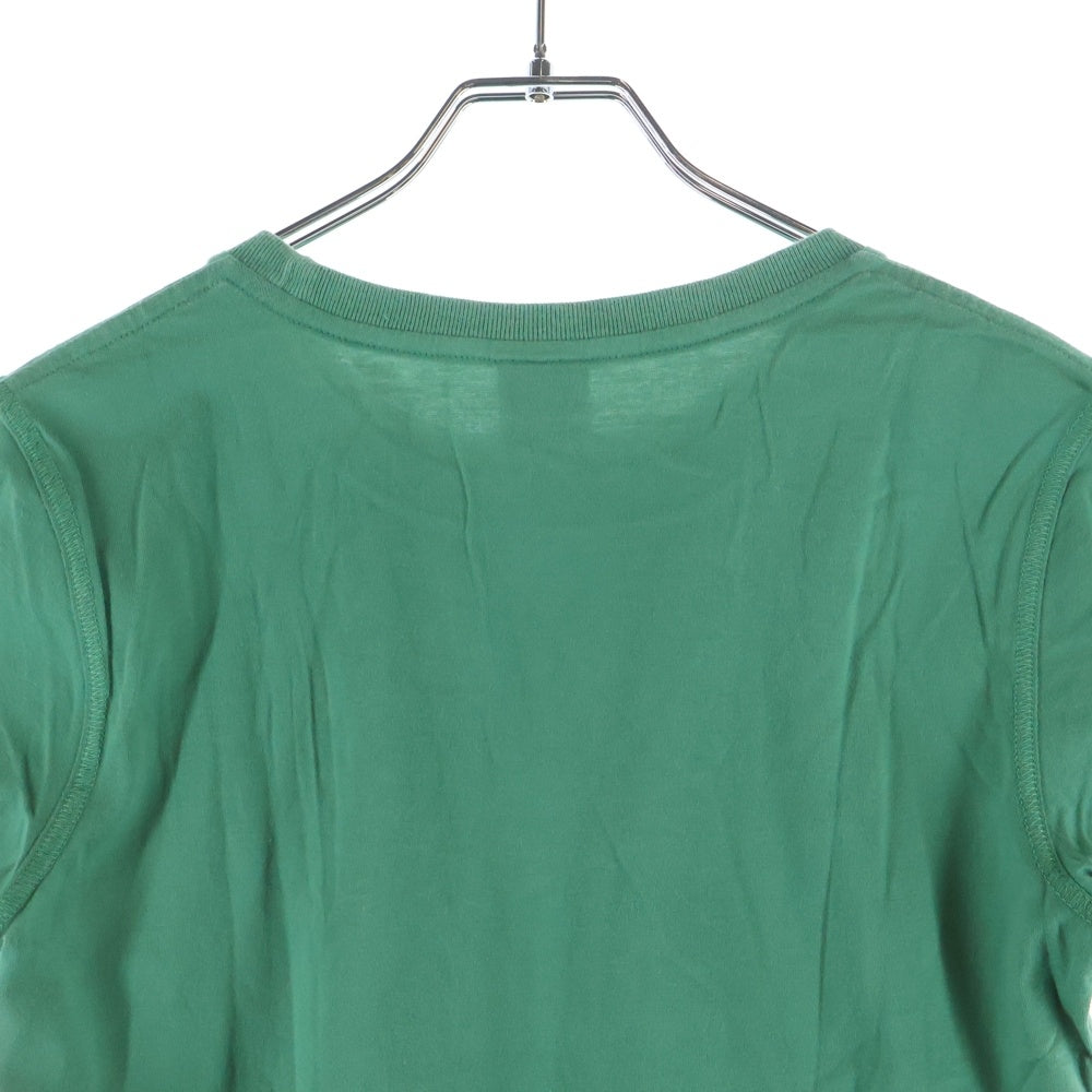 DIESEL(ディーゼル) 90-00S グラフィックプリント ナンバリングパッチ クルーネック 半袖Tシャツ カットソー グリーン レディース
