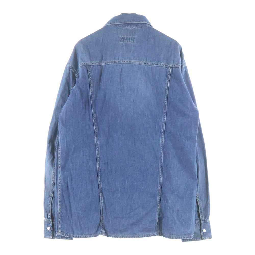 DIESEL(ディーゼル) 00S ボックスカット フロントスナップ 長袖デニムシャツ インディゴ