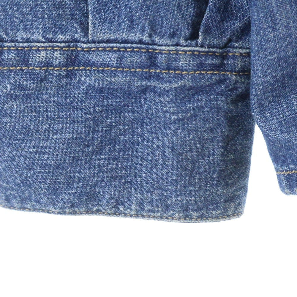 DIESEL(ディーゼル) 00S ボックスカット フロントスナップ 長袖デニムシャツ インディゴ