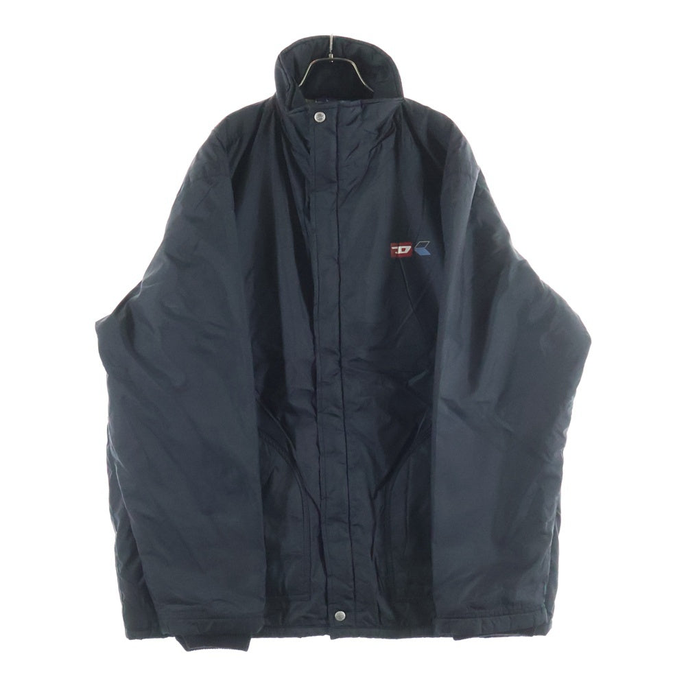 DIESEL(ディーゼル) 00S 両面ロゴ ナイロン 中綿 ジップアップジャケット ブラック