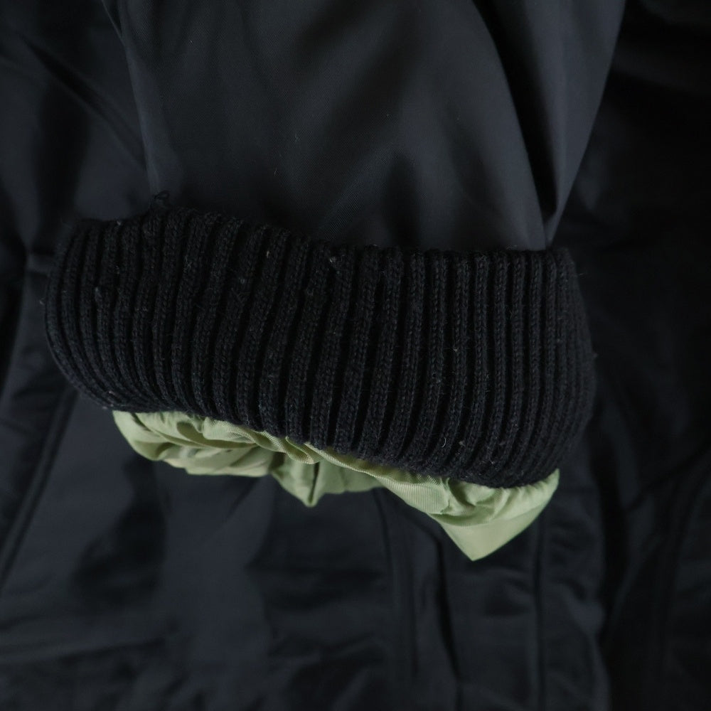 DIESEL(ディーゼル) 00S 両面ロゴ ナイロン 中綿 ジップアップジャケット ブラック