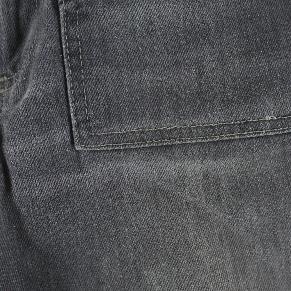 DIESEL INDUSTRY(ディーゼルインダストリー) 00S イタリア製 タタキポケット デニム セミフレアパンツ ブラック レディース